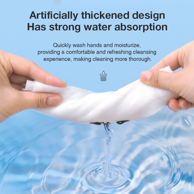 sustainable Wet and dry disposable washcloth handkerchief thickened washcloth