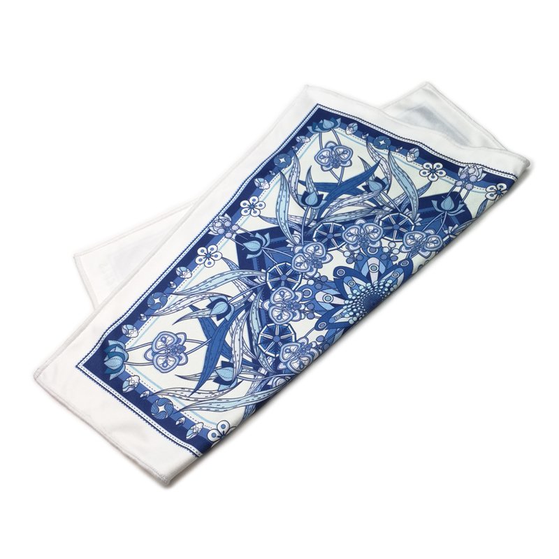 Custom microfiber handkerchief hanky pocket cloth