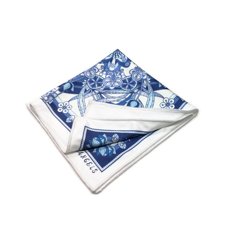Custom microfiber handkerchief hanky pocket cloth