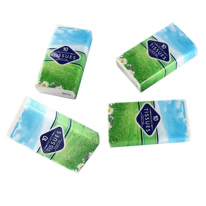 Mini Pocket 4ply Custom Printing Handkerchief Paper Pocket Facial Tissue Wholesalers