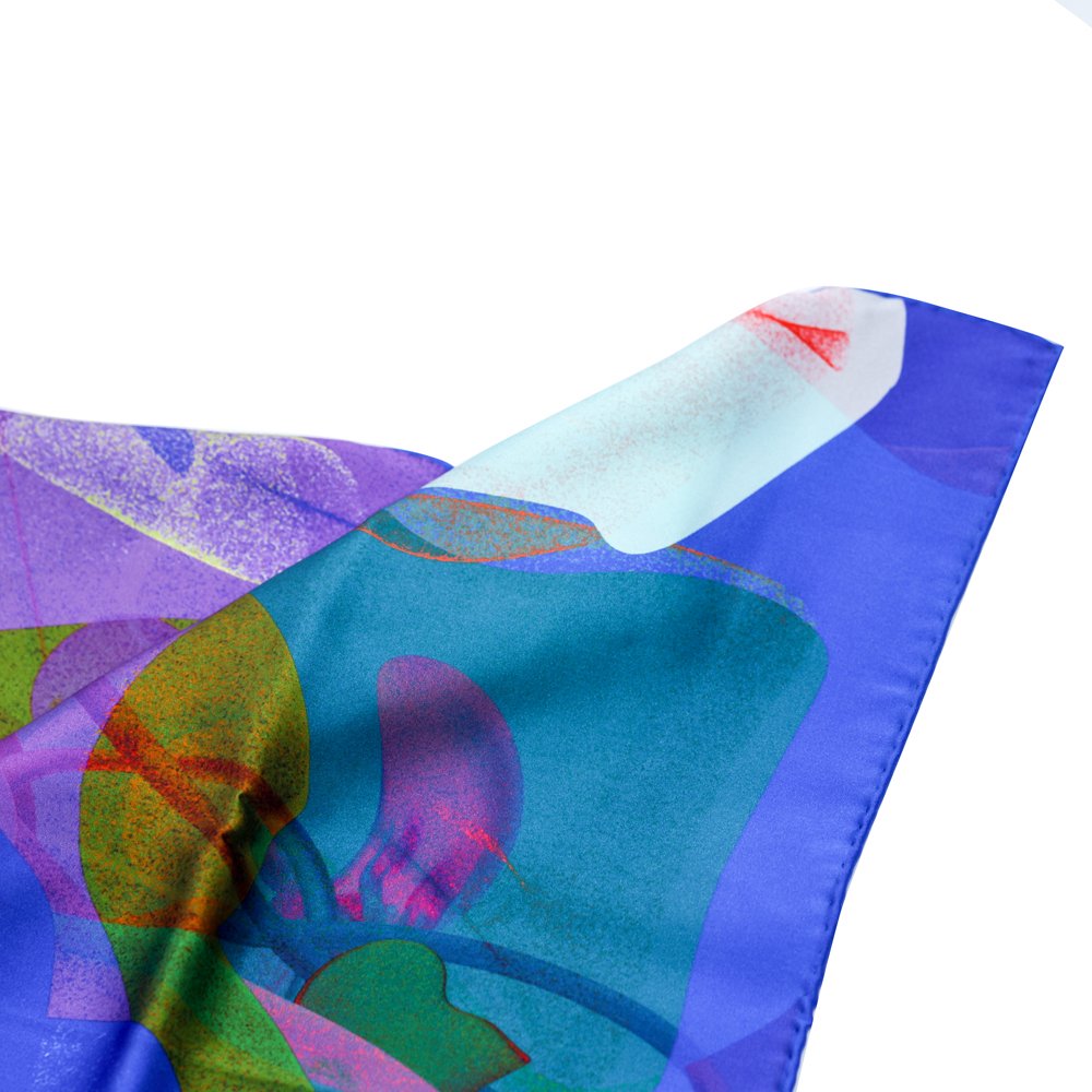 Original Designer Printed 53*53cm Silk Scarves Women's Handkerchiefs Printed Shawl Scarves