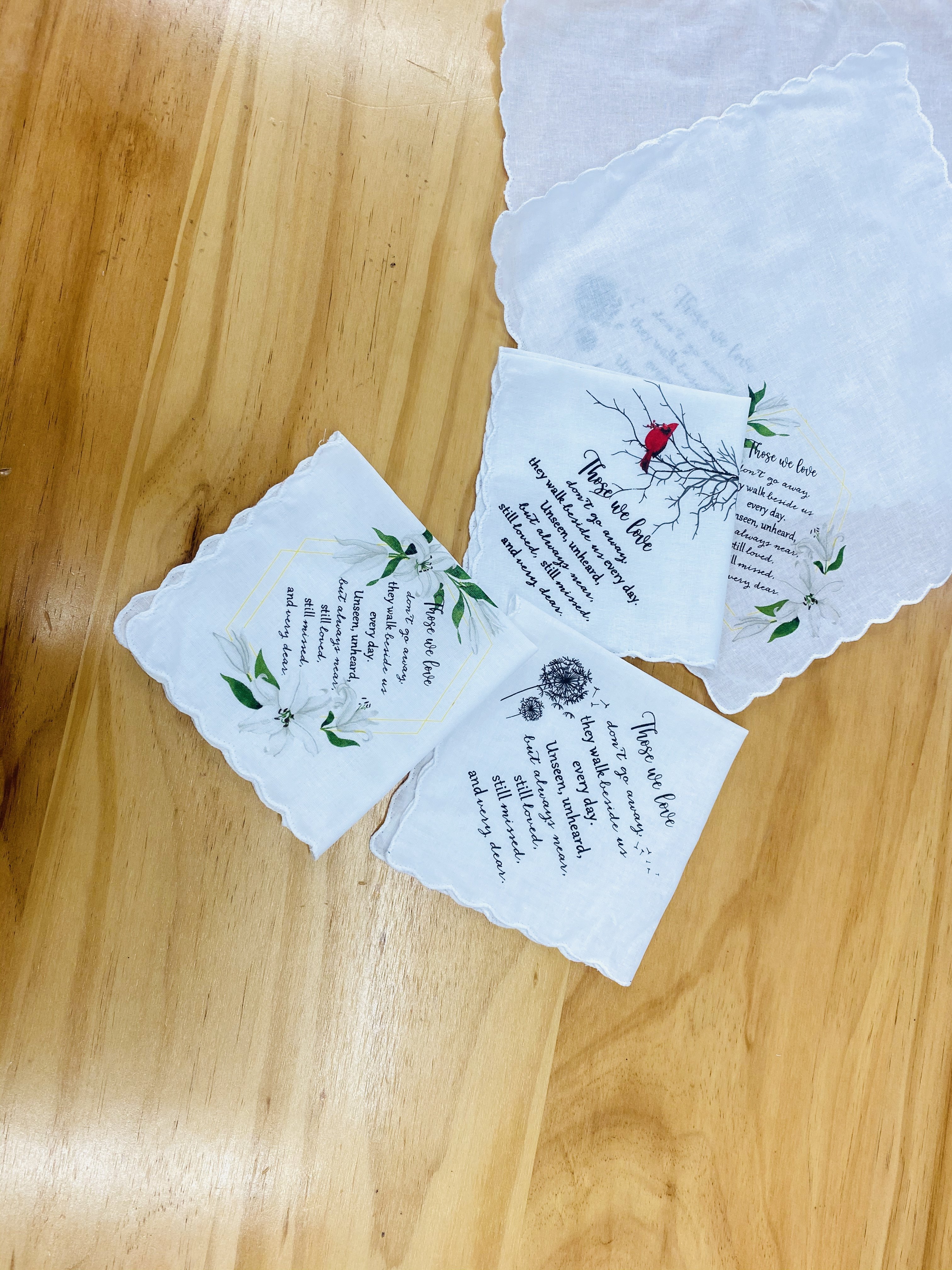 FUBU 2024 Hotsale Funeral Handkerchief 28cm Small Size Plain White Handkerchief Printed Hankys for Wedding