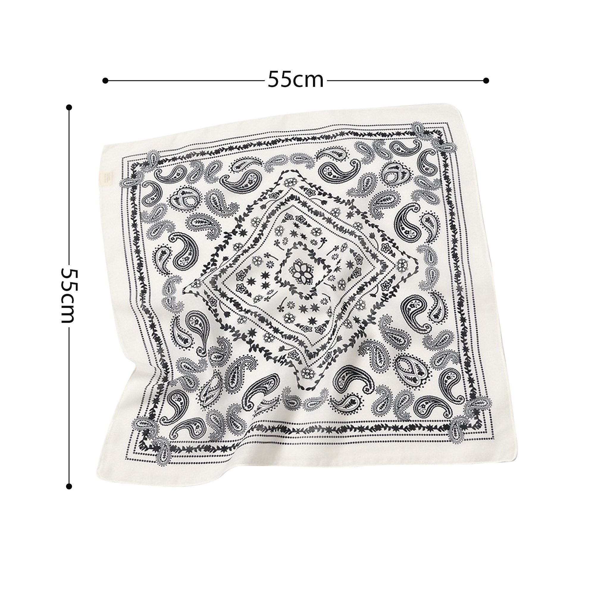 Manufacturers Wholesale Custom 55*55cm Single-Sided Printing Polyester Handkerchief For Outdoor Sports
