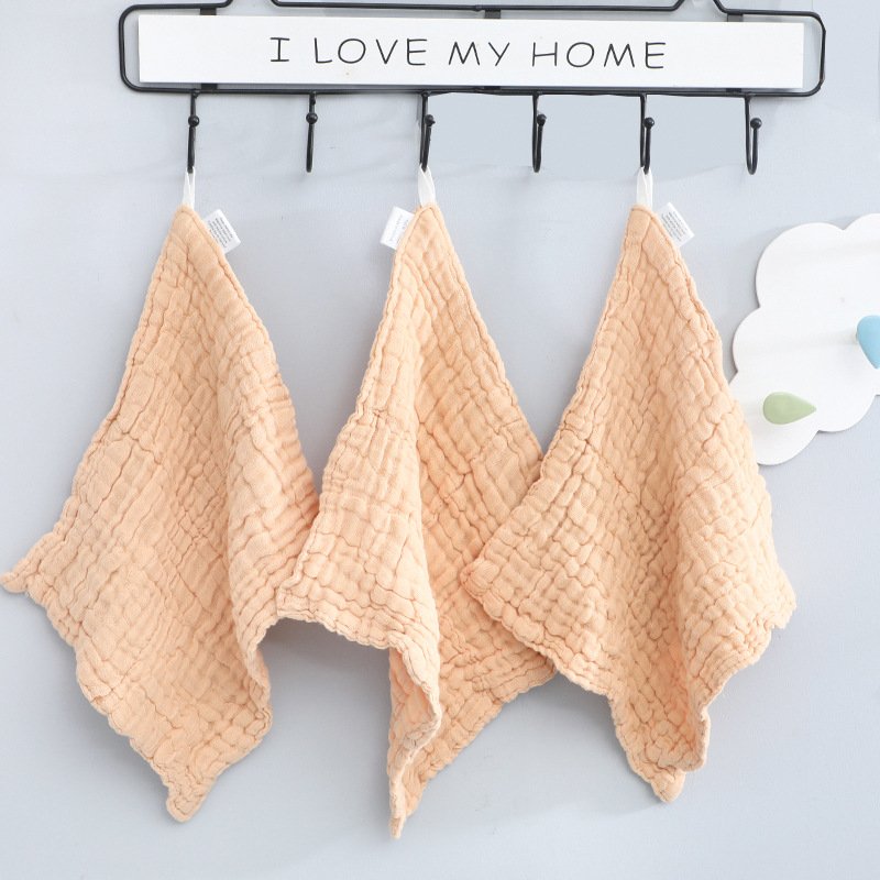 China supplier wholesale small handkerchief square cotton gauze towel face wash cloth gauze muslin saliva towel