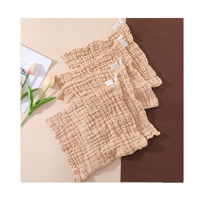 China supplier wholesale small handkerchief square cotton gauze towel face wash cloth gauze muslin saliva towel