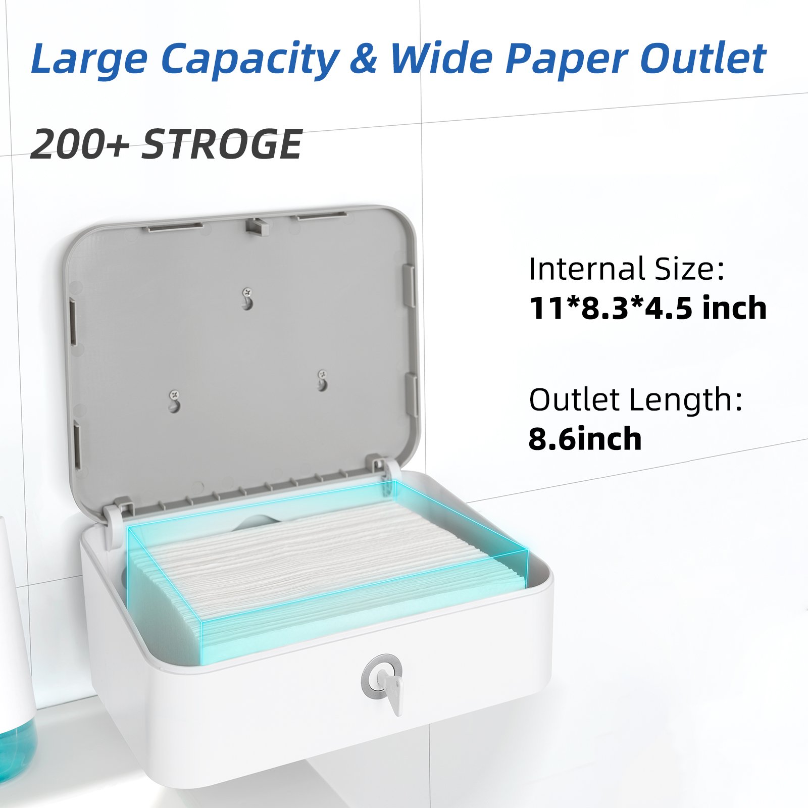 Restaurant OEM Multifold handkerchief Holder Toliet Tissue Box plastic manual Paper Towel Dispenser napkin wall mount dispenser