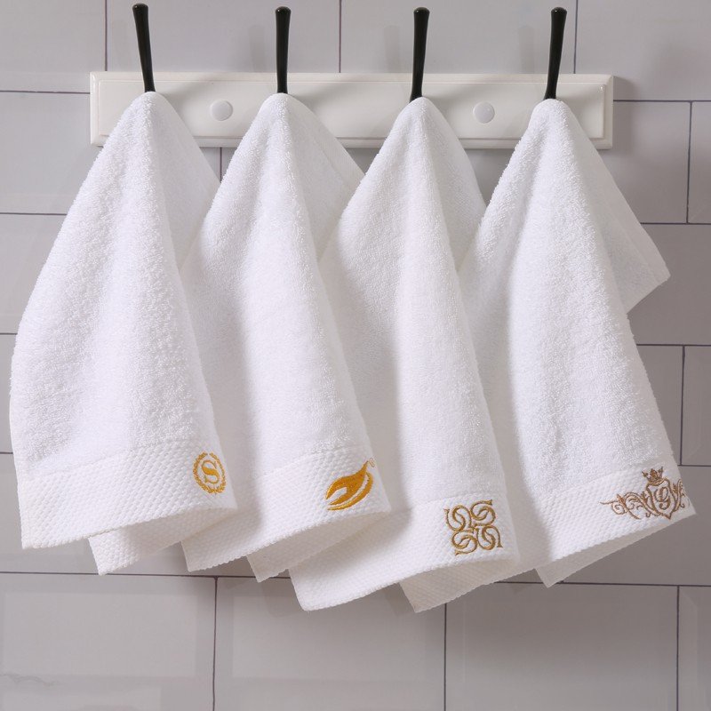 Plain White Cotton Absorbent Flour Sack Tea Towel Handkerchief Dish Towel Wholesale