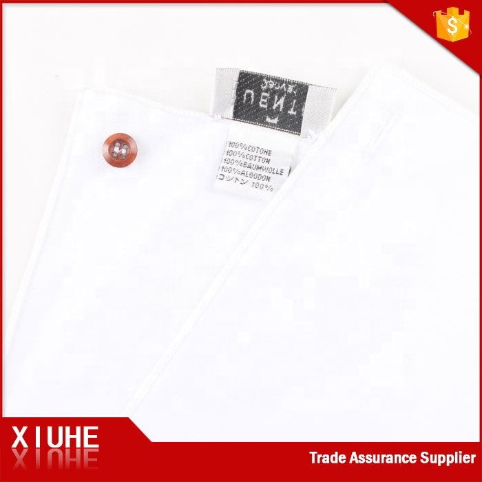 wholesale custom embroidered white 100% cotton fabric handkerchief