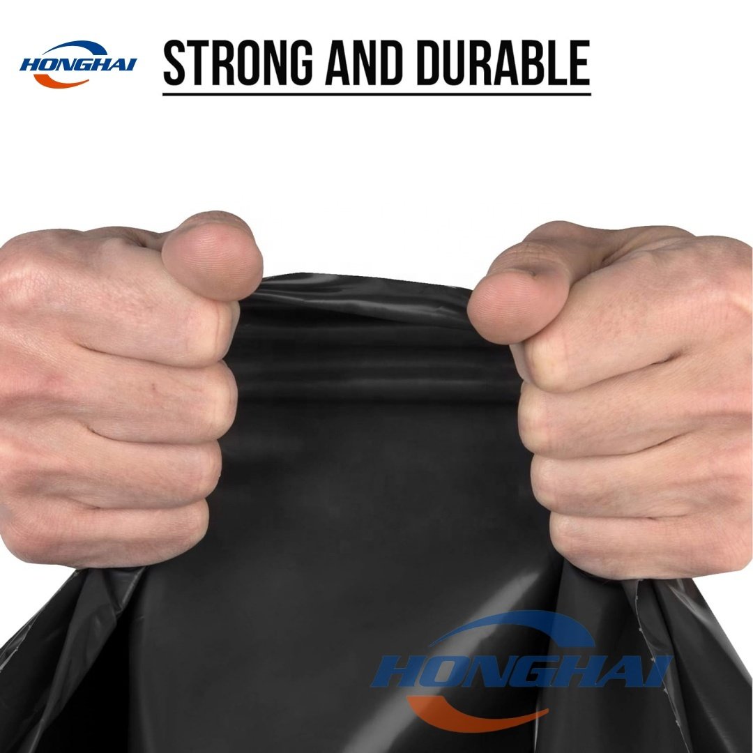 Trash Bags Garbage Bags, 1.1 MIL, Unscented,Black, Plastic garbage bag factory Wholesale Price 23 Gallon