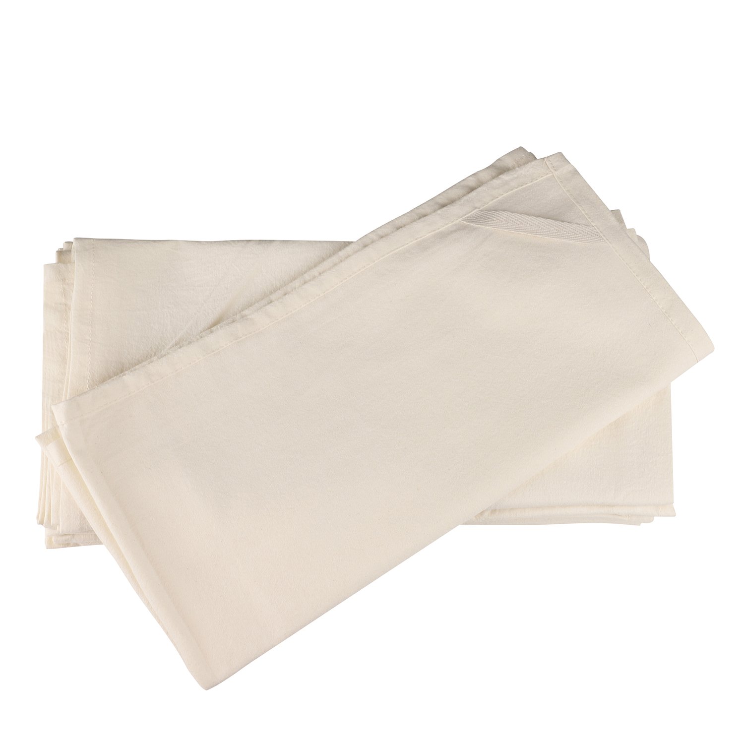 100% Cotton flour sack Towel set of 12 - natural color