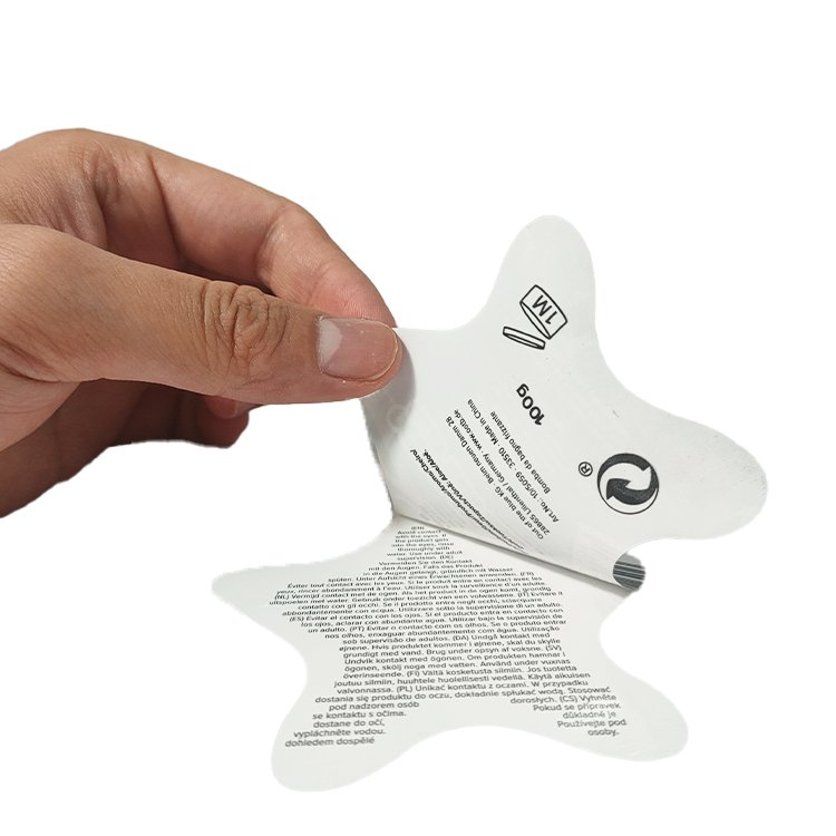 Custom Peel off Resealable Double Layer Labels Multi Layer Stickers Cosmetic Packaging Sticker Labels