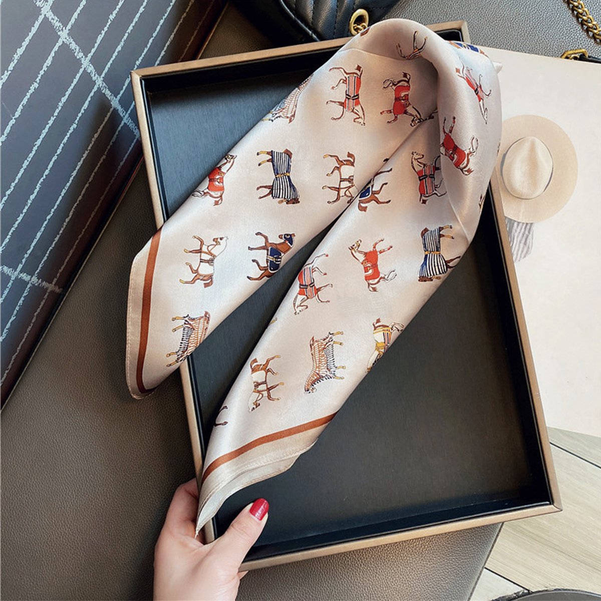 WJ1026-270 silk square scarf hijab handkerchiefs square scarf new styles fashion scarf shawl