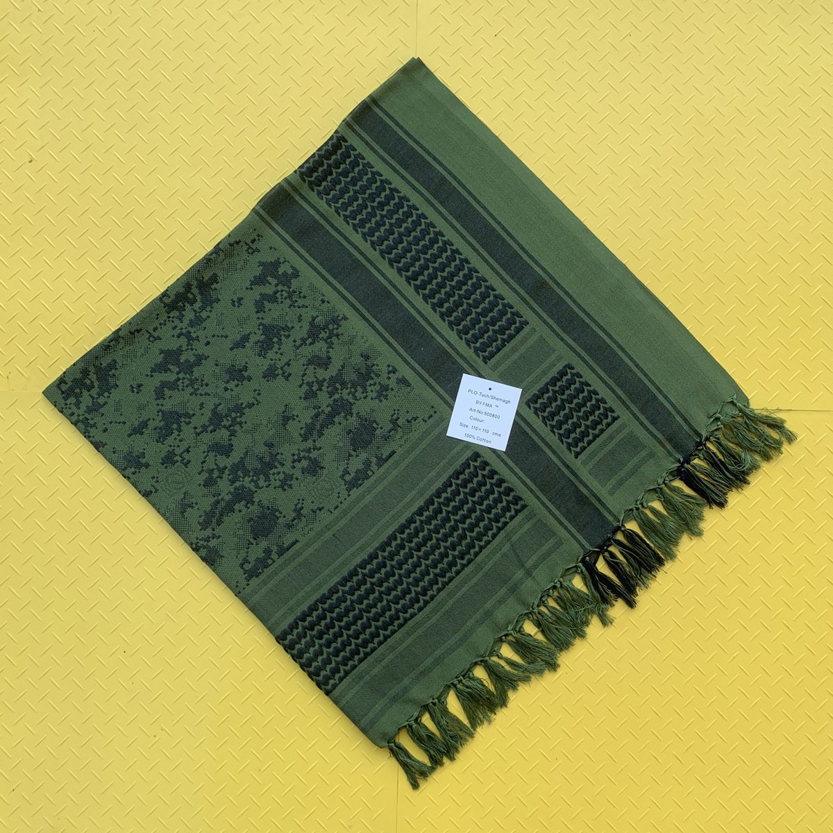 Ready to ship 2023 new 43x43 inch unisex handkerchief cotton fashion camouflage square head scarf wrap men's yemeni shemagh