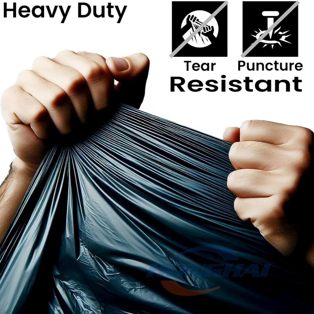 Commercial Products 55 GAL Trash Bag,Commercial Facilities Black Drum Liner Trash Bags,Polyethylene Refuse Sacks