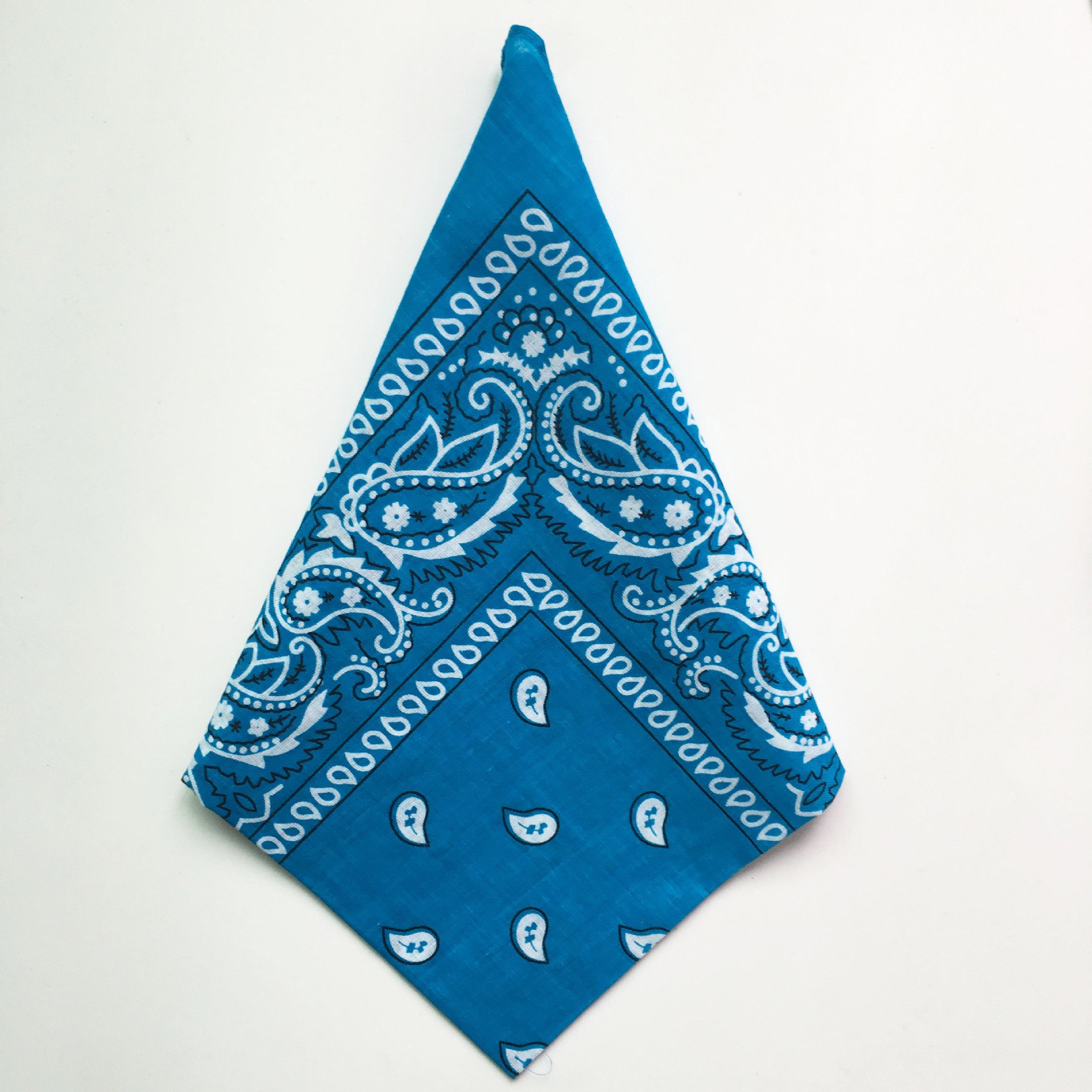 Multifonction Cowboy Custom Multi Color Paisley Headwear Man Face Bandana Magic Headband Large Organic cotton handkerchief