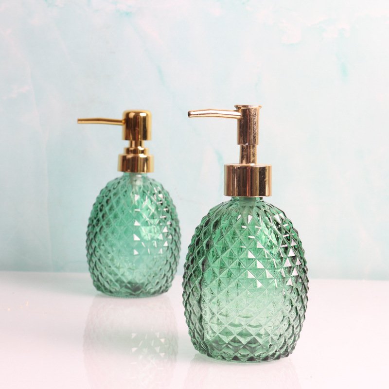 Custom Brand 350ml Square Glass Bottle for Hand Wash Face Clean Liquid Soap Bottle with Matte Black Foam Pump diffuser