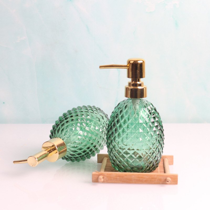 Custom Brand 350ml Square Glass Bottle for Hand Wash Face Clean Liquid Soap Bottle with Matte Black Foam Pump diffuser
