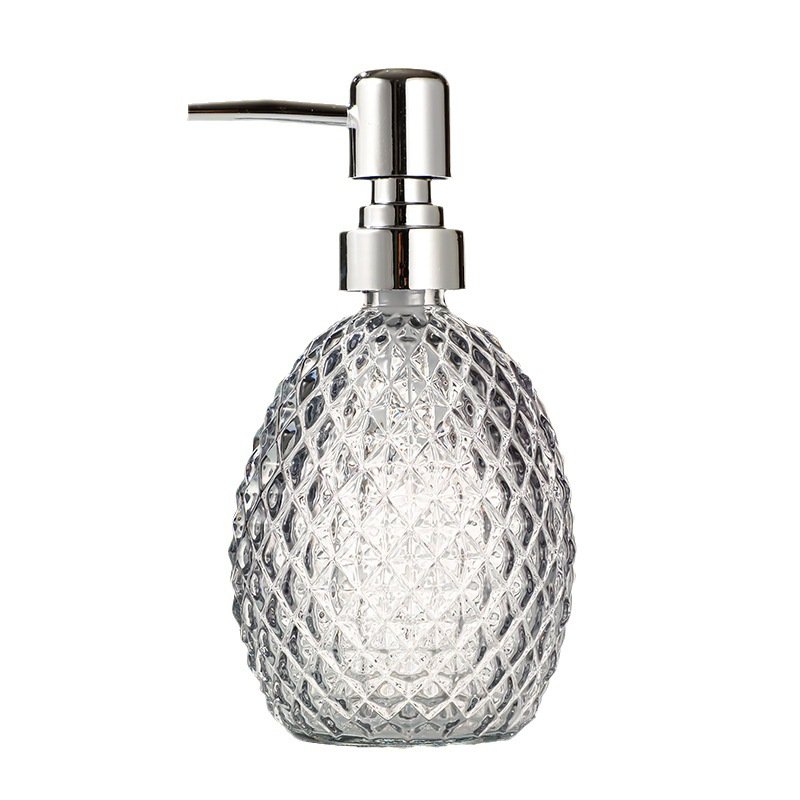 Custom Brand 350ml Square Glass Bottle for Hand Wash Face Clean Liquid Soap Bottle with Matte Black Foam Pump diffuser