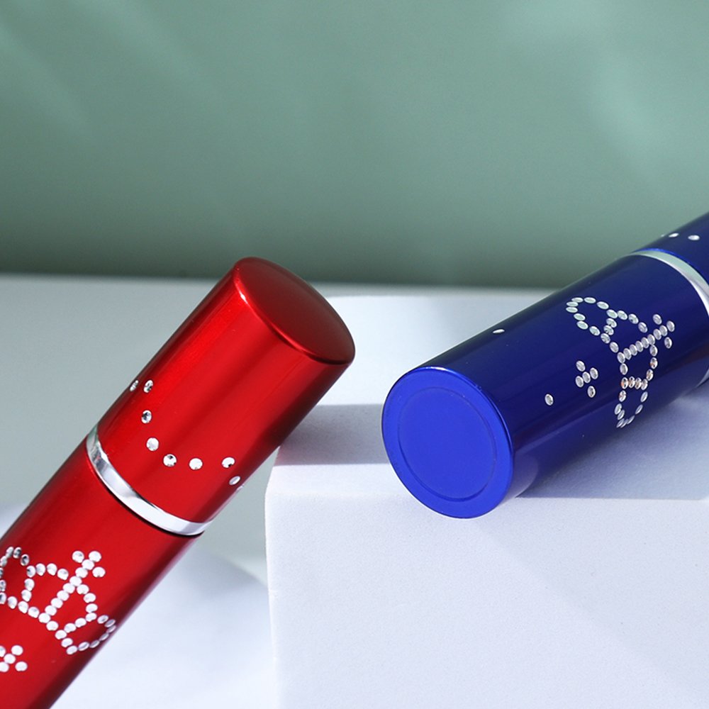 Mini 5ml Plastic Perfume Pump Atomizer Bottle Pocket-Sized Makeup Packaging with Screen Printing Surface