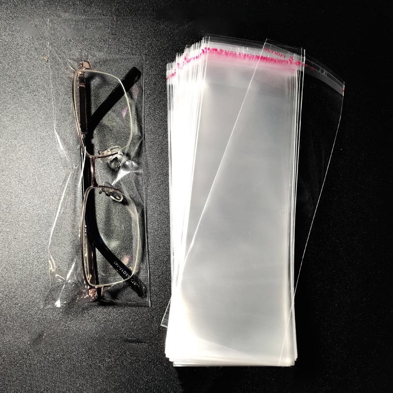 Bookmark bag Transparent self-adhesive bag 7 silk OPP plastic bags for Stationery, eyes, pens, freebies