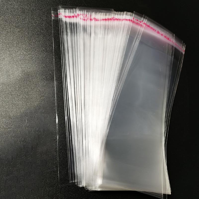 Bookmark bag Transparent self-adhesive bag 7 silk OPP plastic bags for Stationery, eyes, pens, freebies