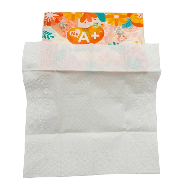100% virgin wood pulp tissue factory customized handkerchief paper custom printed pocket tissue