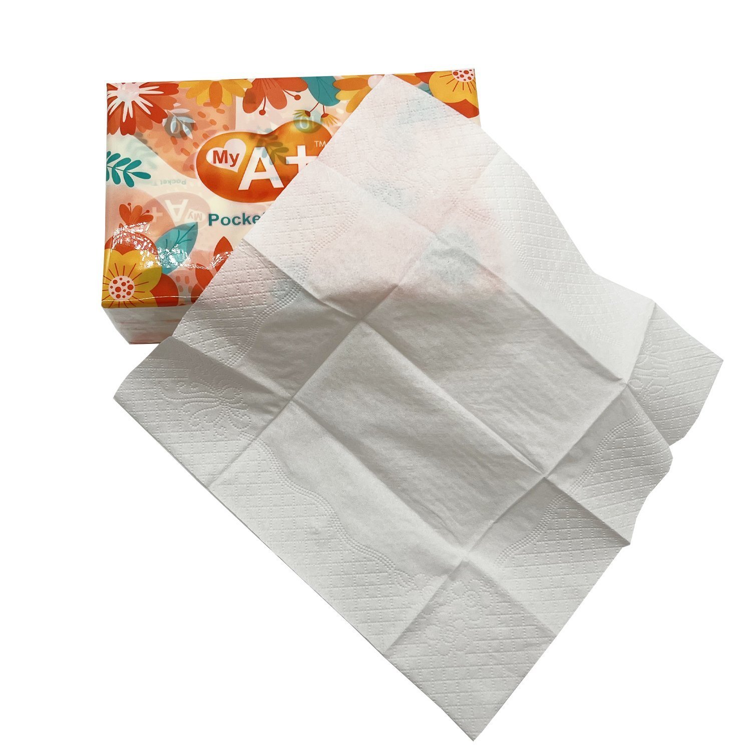 100% virgin wood pulp tissue factory customized handkerchief paper custom printed pocket tissue