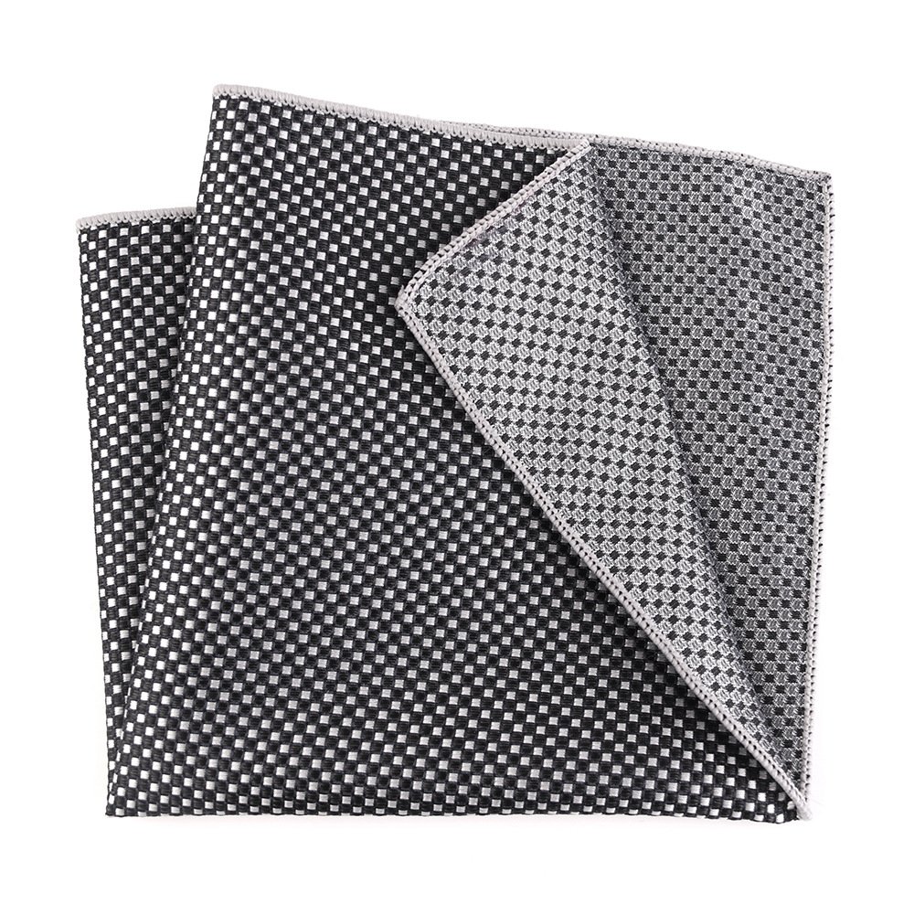 2024 Handmade 25.5cm Pocket Square Rayon Silk Print Fashion Classic Hanky Polka Dot Floral Paisley HandkerchiefWedding