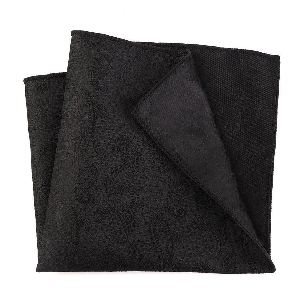 2024 Handmade 25.5cm Pocket Square Rayon Silk Print Fashion Classic Hanky Polka Dot Floral Paisley HandkerchiefWedding