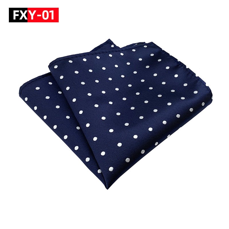 Custom Men's Suit Hanky Chest Towel Handkerchief 25*25cm Paisley Dot Chest Hankies For Wedding