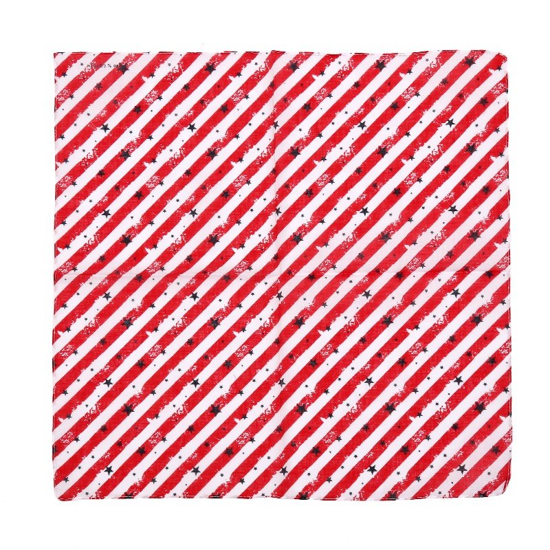 Factory Manufacture Custom High Quality 100% Cotton Printed Square Handkerchiefs Bandanas