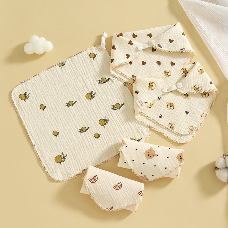 Best Price Children Square Soft Absorbent Small Handkerchief Saliva Towel Baby and Child Hand Towels
