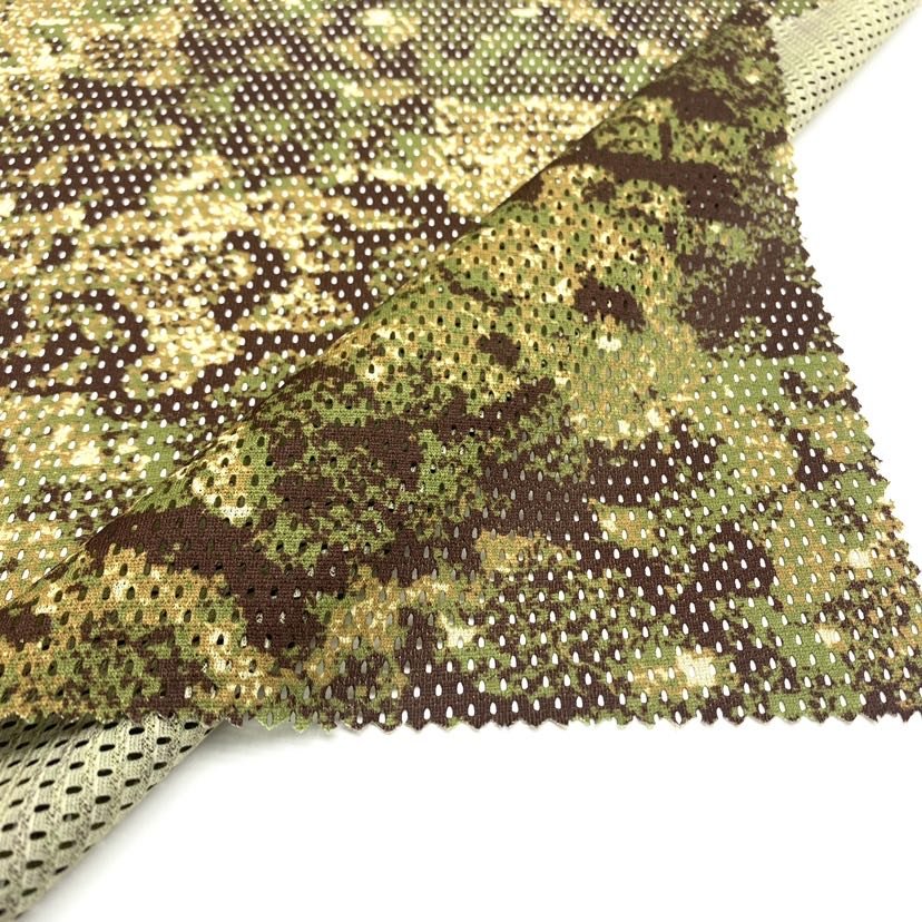 100% printed camo mesh digital fabric for Tactical Sunscreen Hat Camouflage Camping Hiking Fishing Caps