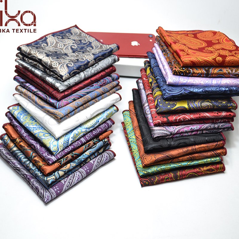 USD$1 Chinese Seller New 100% Polyester Pocket Square for Men