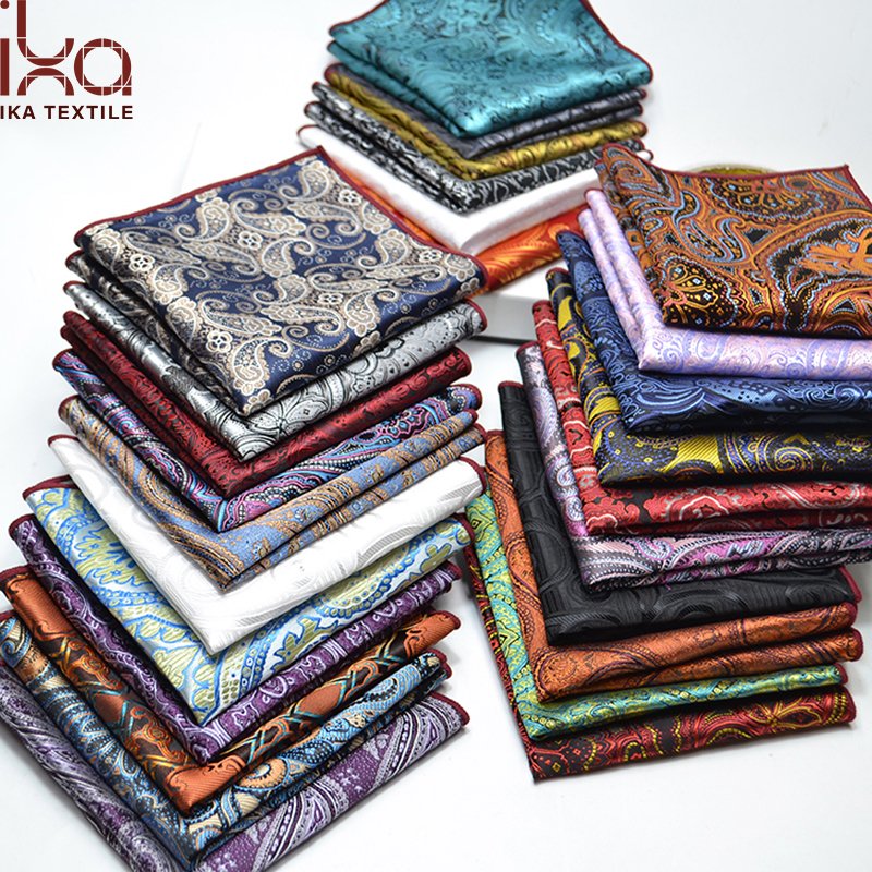USD$1 Chinese Seller New 100% Polyester Pocket Square for Men
