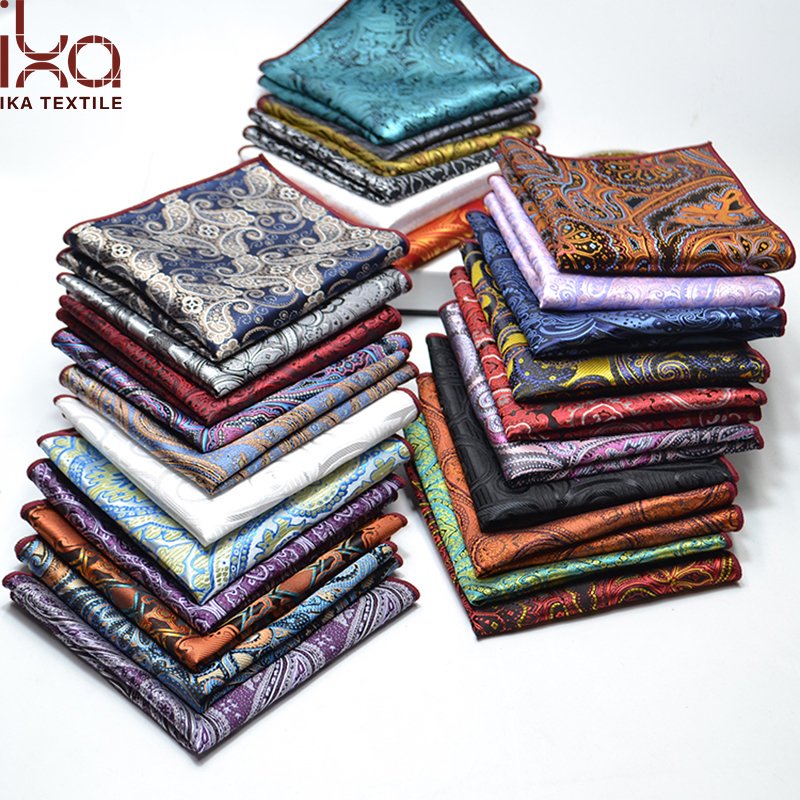 USD$1 Chinese Seller New 100% Polyester Pocket Square for Men