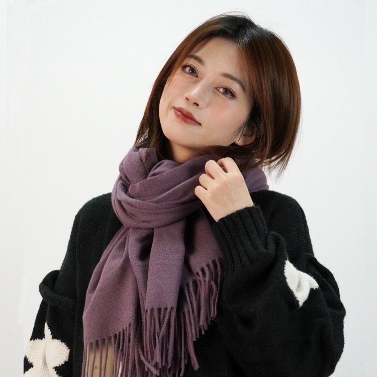 Wholesale korean winter soft warm kashmiri long fringe Shawls classic pashmina hijab knitted cashmere scarf for women fashion