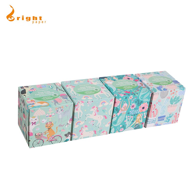 Customized Logo Box Pack OEM Virgin Wood Pulp Layer Box Tissue Paper