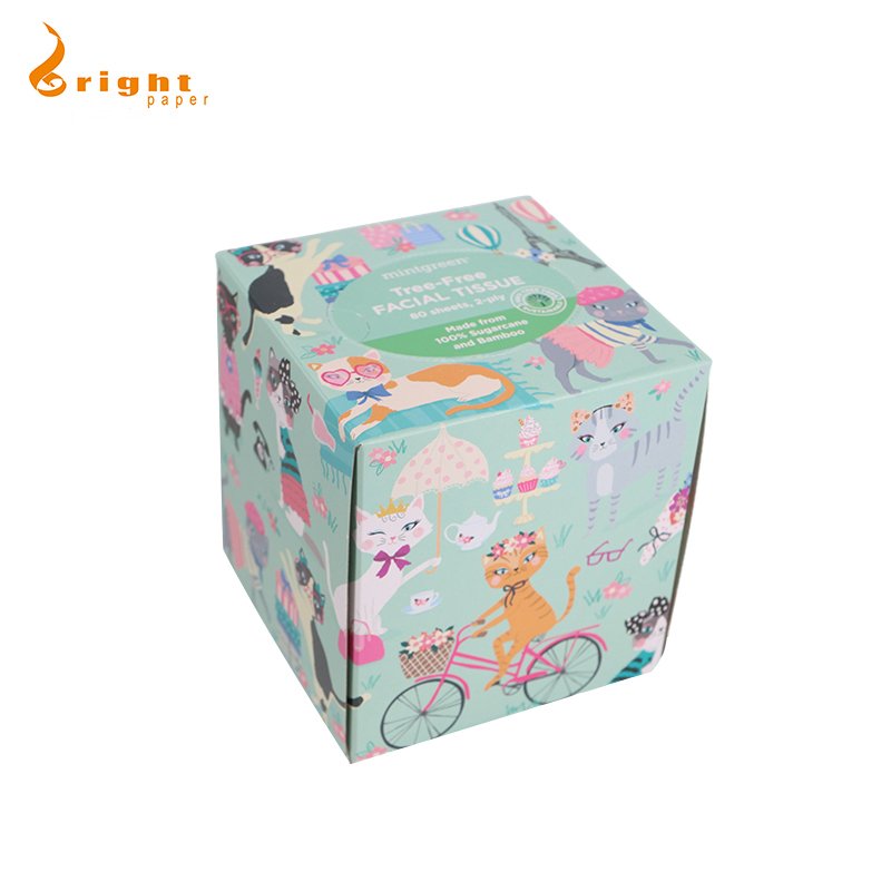 Customized Logo Box Pack OEM Virgin Wood Pulp Layer Box Tissue Paper