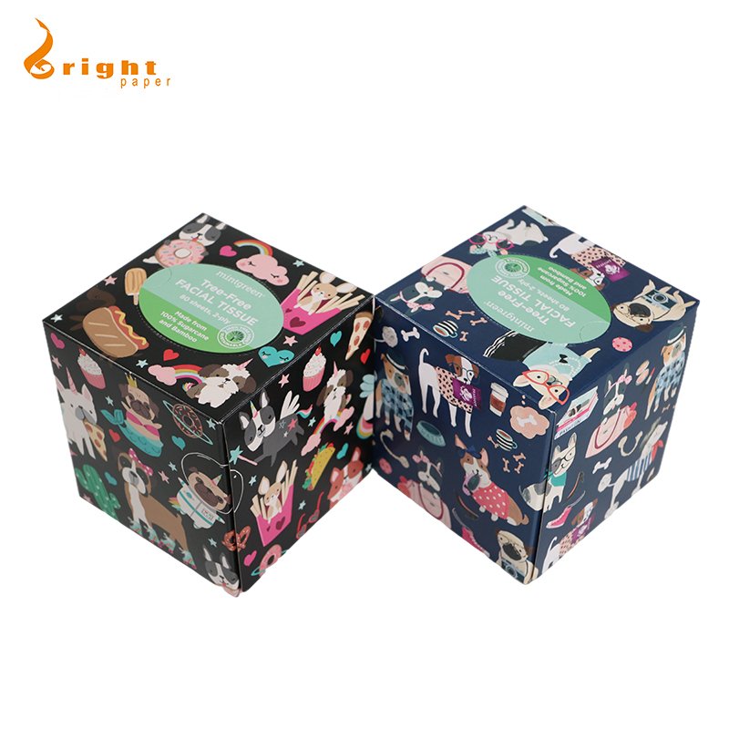 Customized Logo Box Pack OEM Virgin Wood Pulp Layer Box Tissue Paper