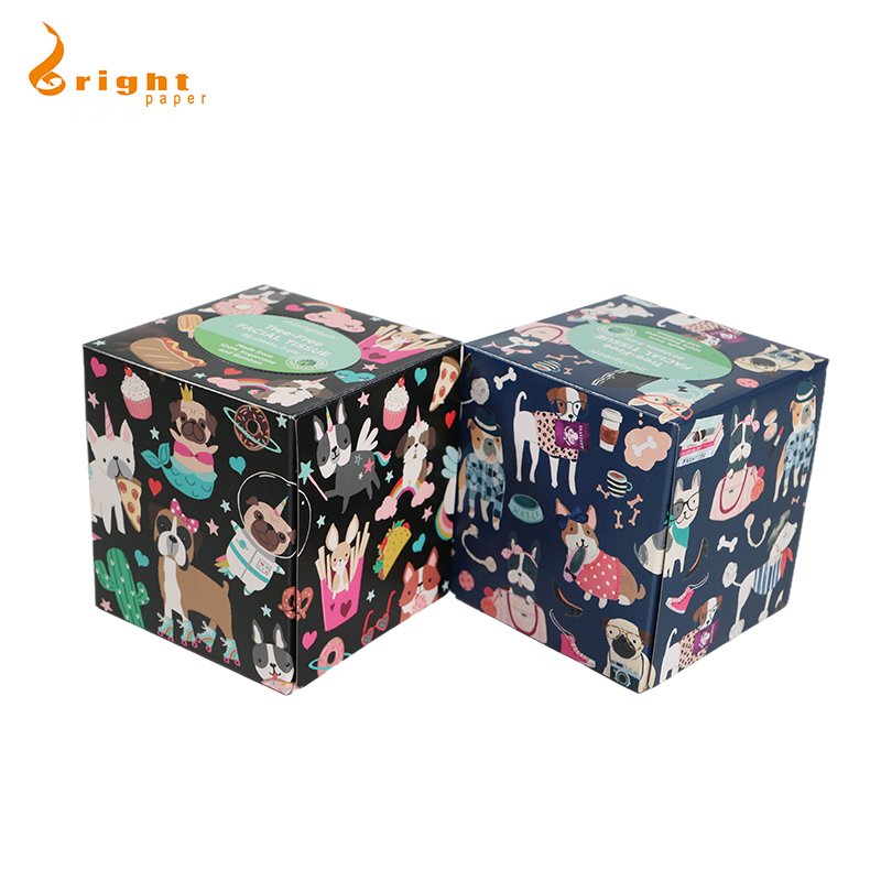 Customized Logo Box Pack OEM Virgin Wood Pulp Layer Box Tissue Paper