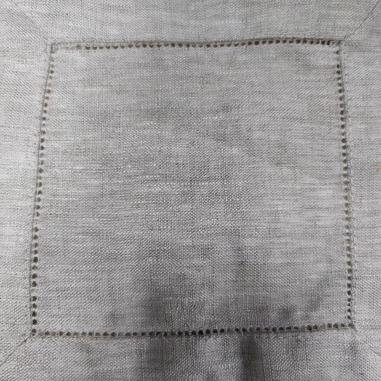 Custom 100% Linen pocket square handkerchiefs for Men White/Gray/Custom Color 16*16cm