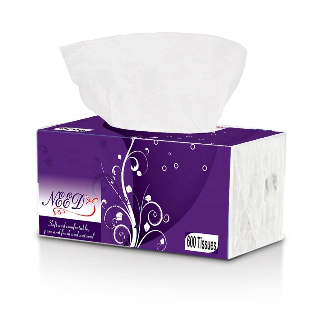 Top Fashion facial tissue 100% Virgin Wood Pulp Free Design Customize tissue paper