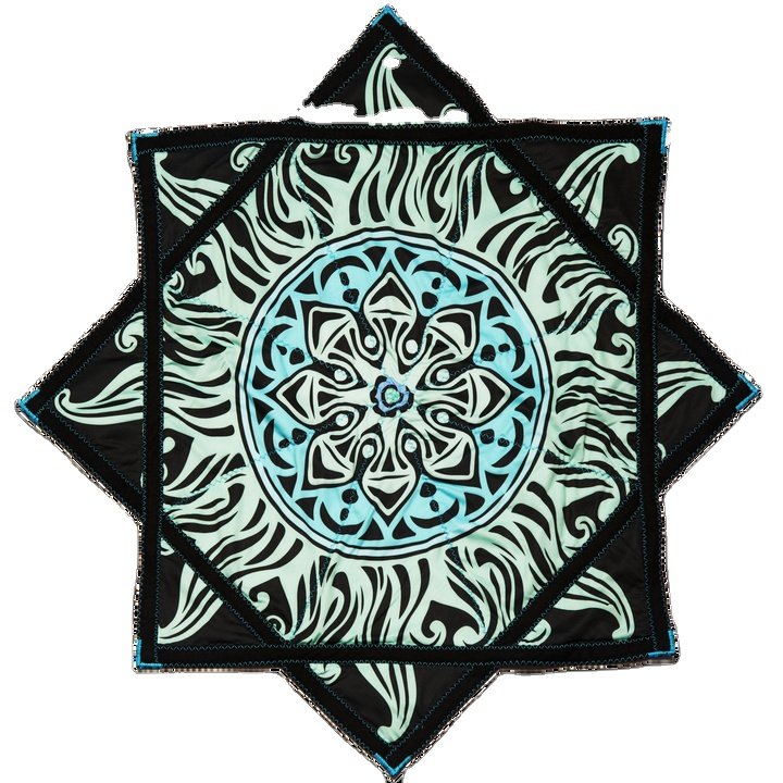 Customization Spin Flowstar For Fun Mougee Star Dapo Double Side Printing Handmade Handkerchief Flyper