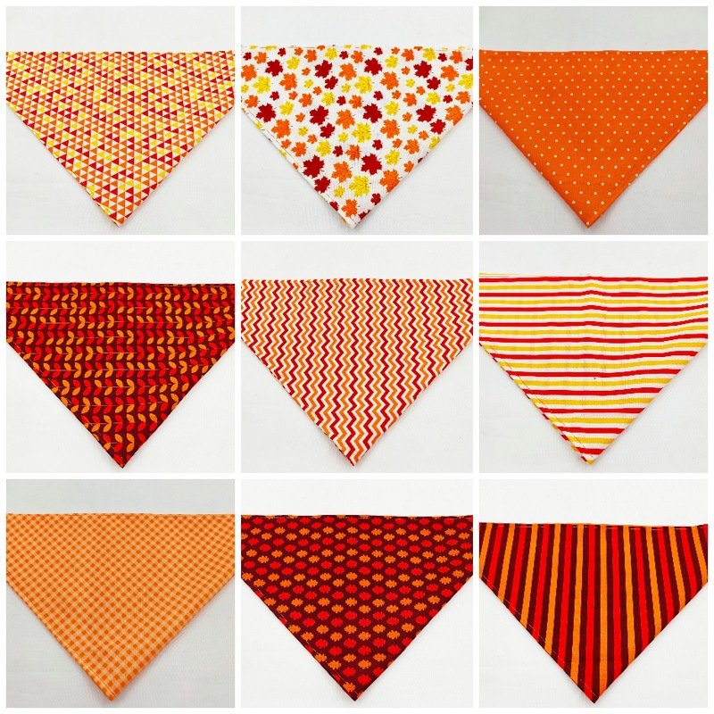 Dog Bandana Fall Thanksgiving Pet Scarf Handkerchief Bibs Pet Dog Supplies Custom Pet Bandana