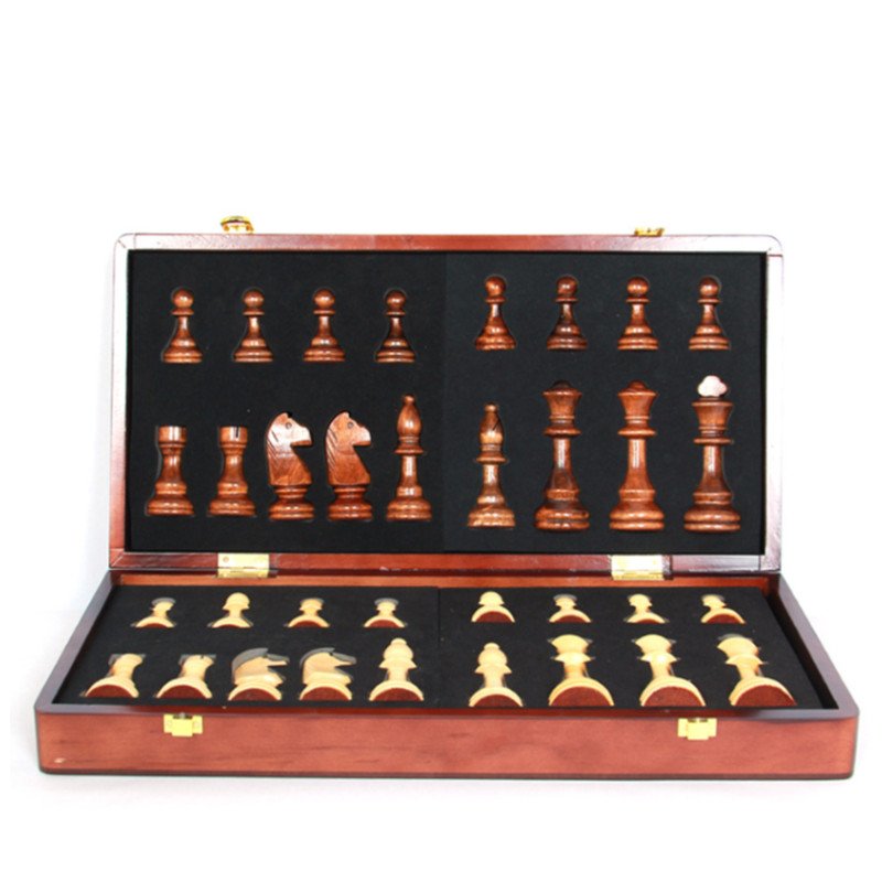 Backgammon Wooden Travel Chess Set with Folding Carrying Case for Adults and Kids ooden Pawn colorful wooden chess, chessman