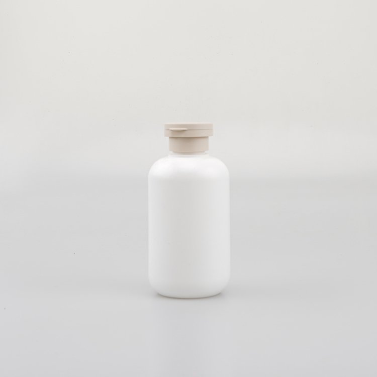 Bottle Shower Gel Squeeze with Oval Flip-top Round Shampoo Bottle 250 Ml Shampoo Packaging Bottle 8oz Pe Screen Printing PET