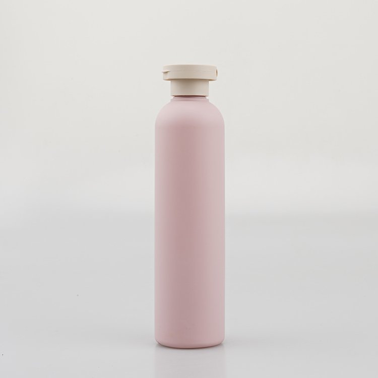 Bottle Shower Gel Squeeze with Oval Flip-top Round Shampoo Bottle 250 Ml Shampoo Packaging Bottle 8oz Pe Screen Printing PET