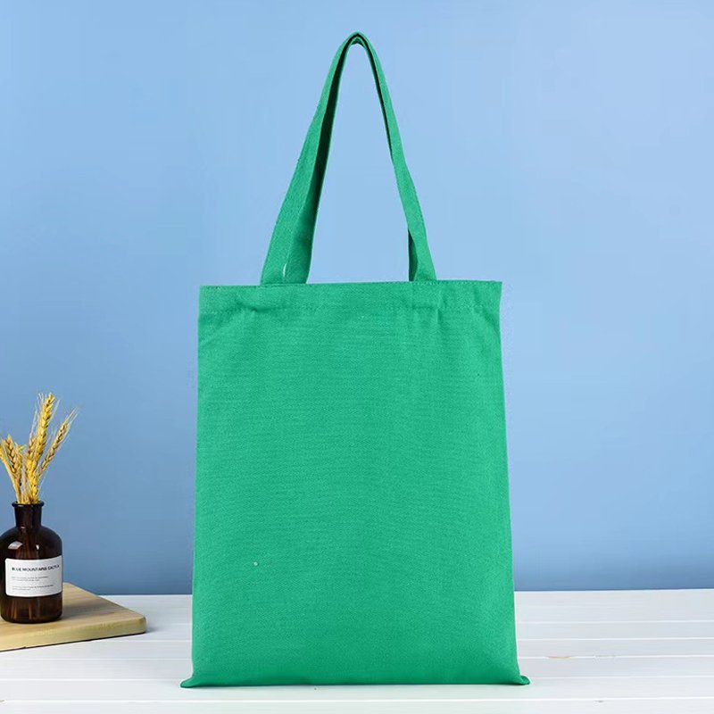 Custom Logo Printing Blank Canvas Tote Bags Advertising Portable Cotton Canvas Shopping Bag