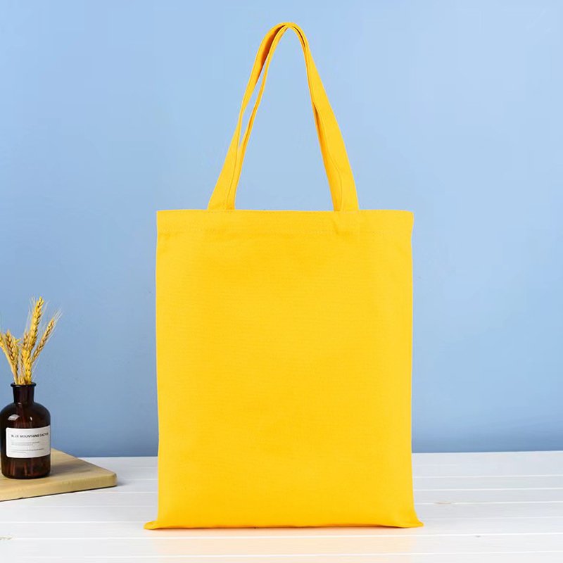 Custom Logo Printing Blank Canvas Tote Bags Advertising Portable Cotton Canvas Shopping Bag